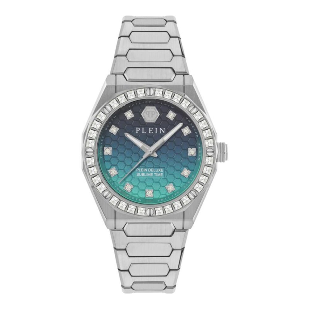 Philipp Plein Plein Deluxe Lady Crystal Watch Silver Womens